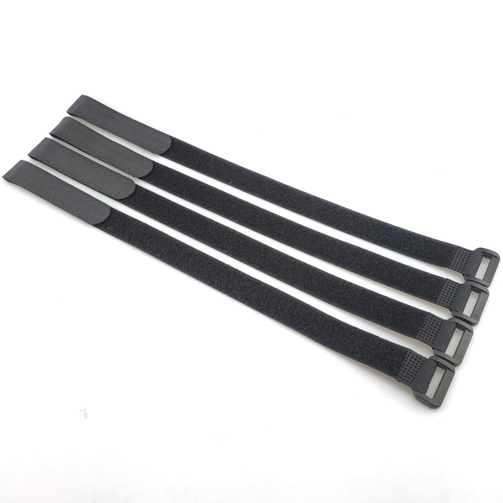 Drone Battery Strap - 4pcs 450mm Black Battery Belt Tie