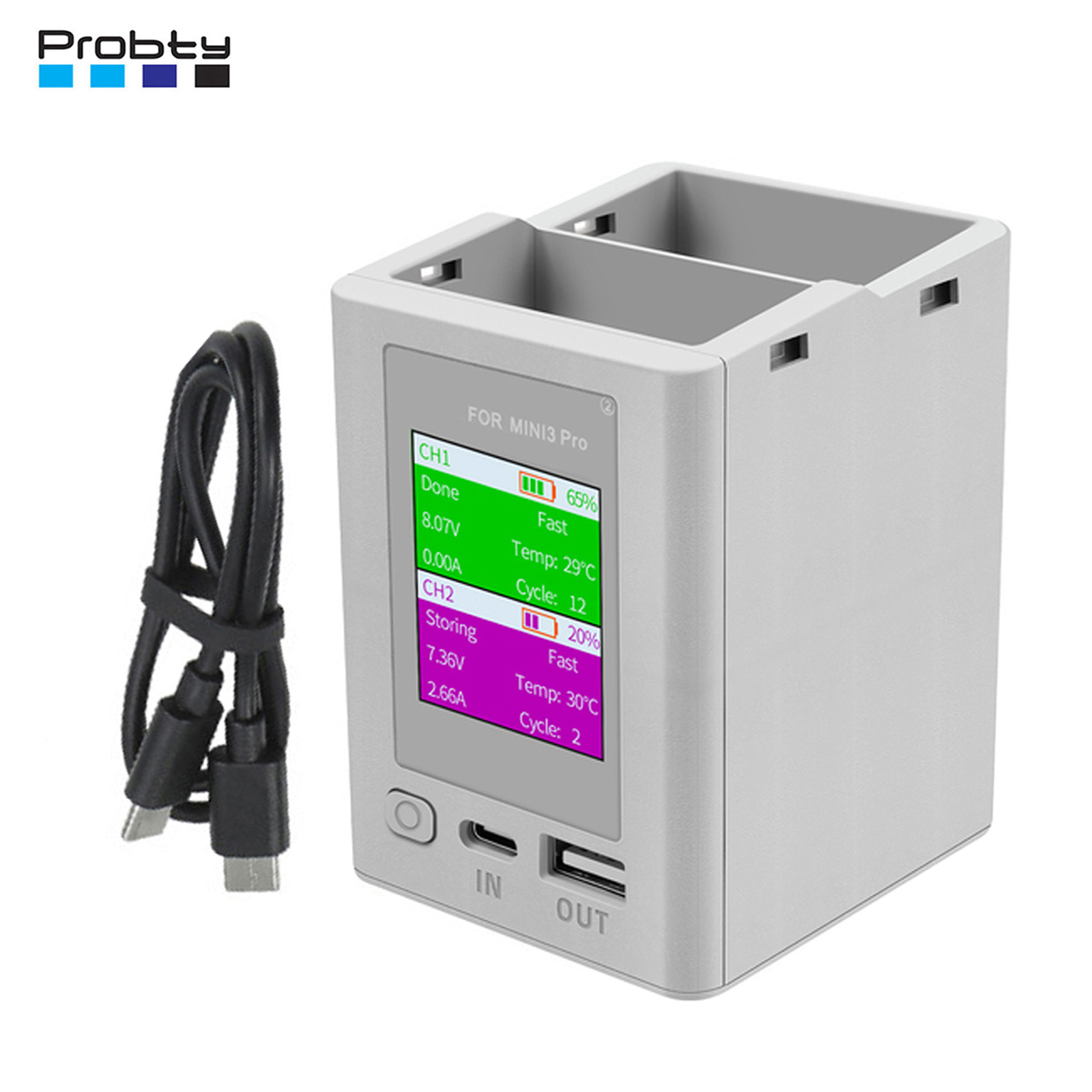 Drone Battery Balance Charger - Charger Hub For DJI Mini 4