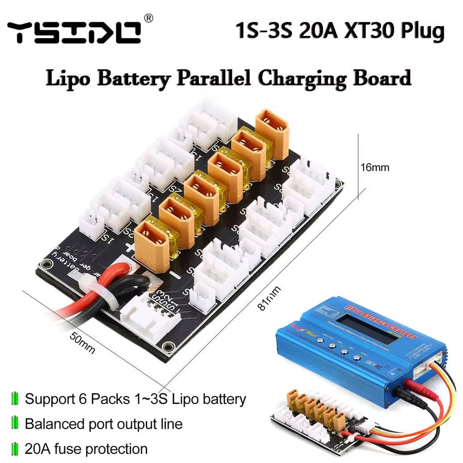 YSIDO Lipo Battery Parallel Ch - Drone Battery Parallel Board 리뷰 및 가격