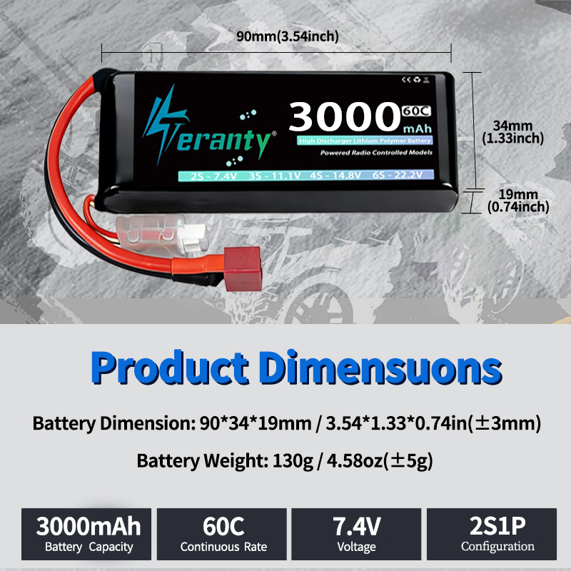 TERANTY 2S 3000mAh Lipo Batter - Drone Battery Lipo 리뷰 및 가격