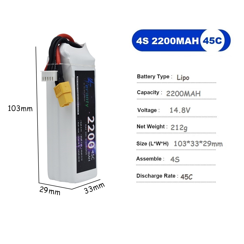 4S LiPo Battery 14.8V 1500mah  - Drone Battery Li-Ion 리뷰 및 가격