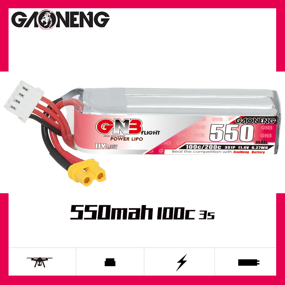 GNB HV 11.4V 550mAh 100C/200C  - Drone Battery Lipo 리뷰 및 가격