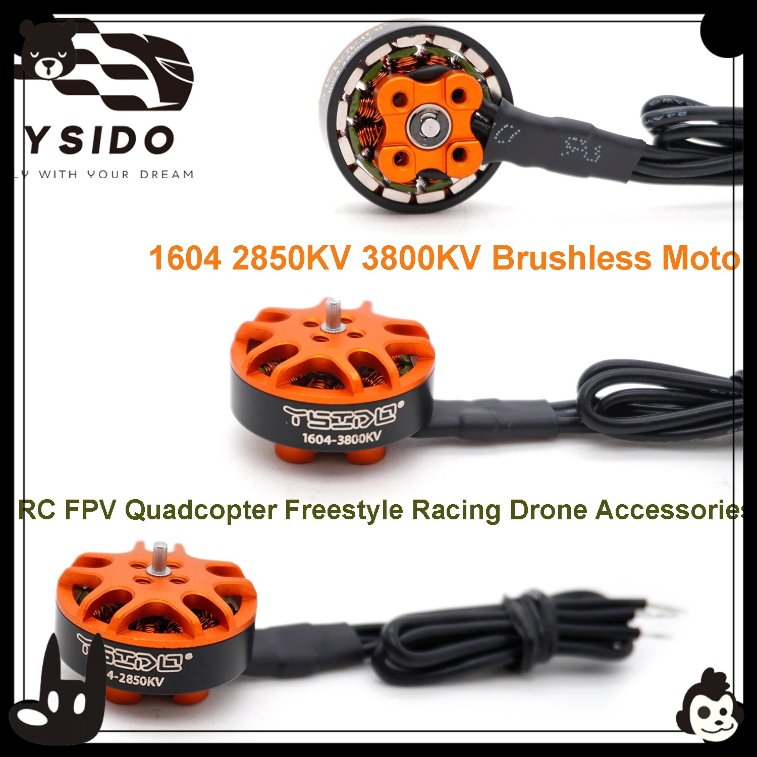 4PCS 1604 2850/3800KV Brushles - Drone Battery 4S 리뷰 및 가격