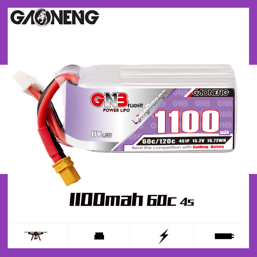 GNB 4S 1100mAh 60C/120C HV Lip - Drone Battery 4S 리뷰 및 가격