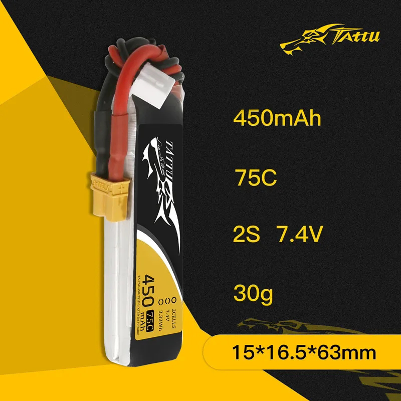 3Pcs NEW TATTU 450/500/550mAh  - Drone Battery 3S 리뷰 및 가격